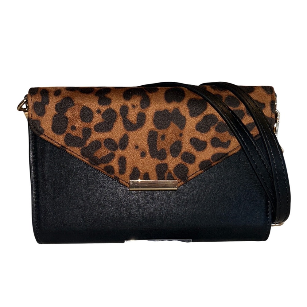 Save the Girls Y2K Leopard Print Touchscreen Crossbody Purse & Wallet